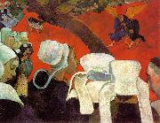 Paul Gauguin The Visitation after the Sermon oil painting on canvas